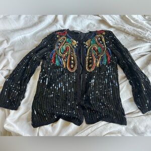 Jean for Joseph Lebon sequined jacket. Size M